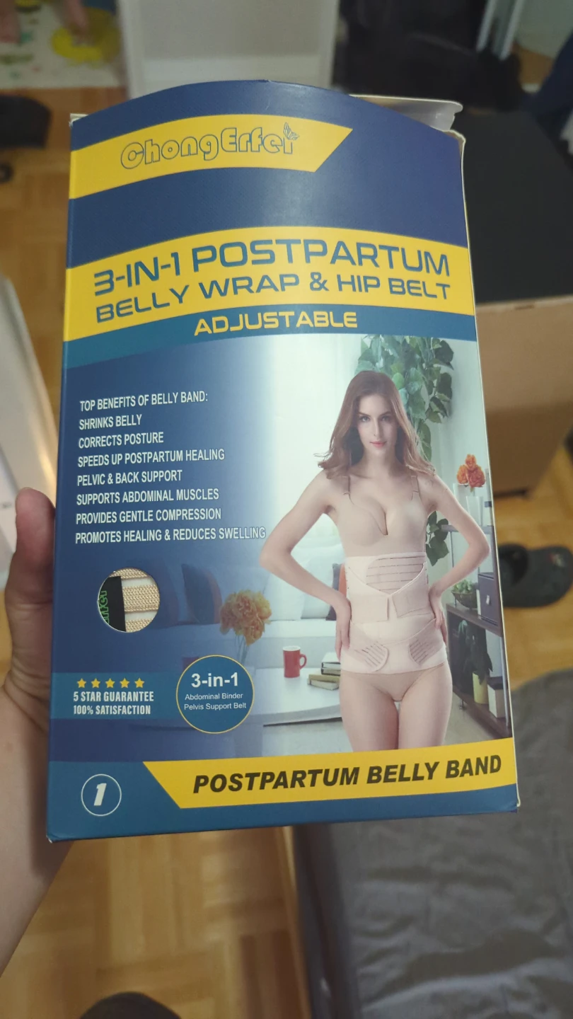 ChongErfer 3-in-1 Postpartum Belly Wrap & Hip Belt