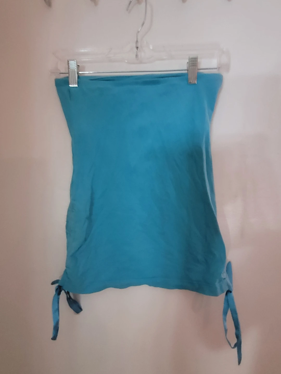 Blue strapless tube top - photo 2