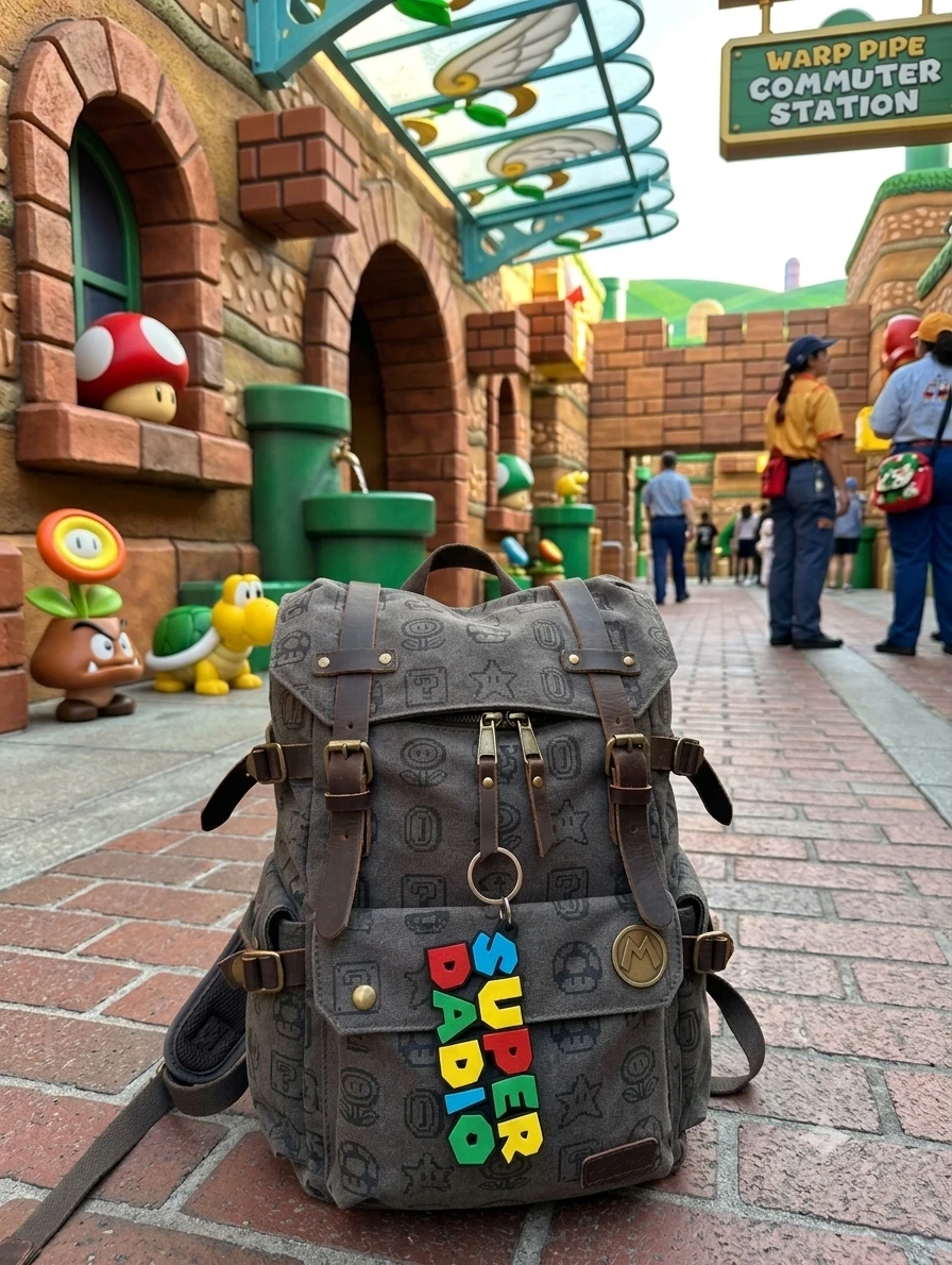 Super Mario "Super DADIO" Backpack Keychain - photo 2
