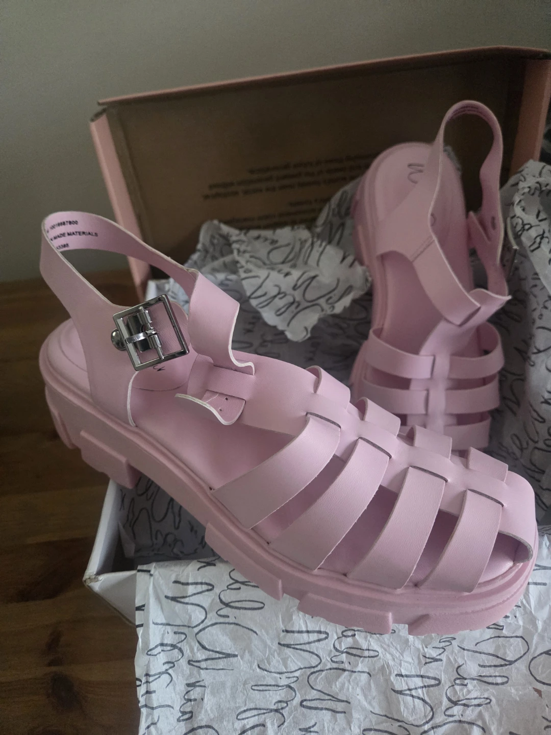 Wild Pair Pink Fisherman Sandals