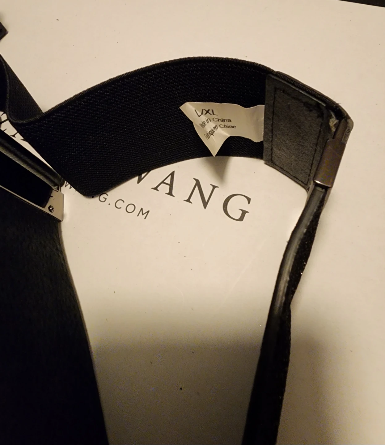 Black Elastic Glitter Belt - photo 3