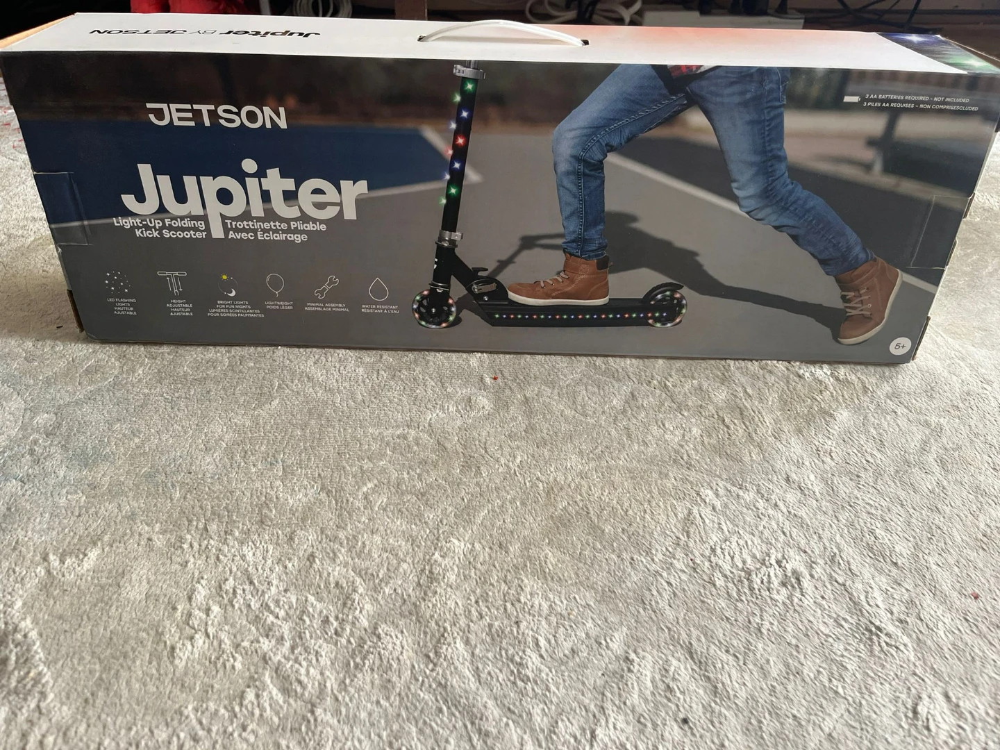 Jetson Jupiter Light-Up Folding Kick Scooter - Black - photo 4