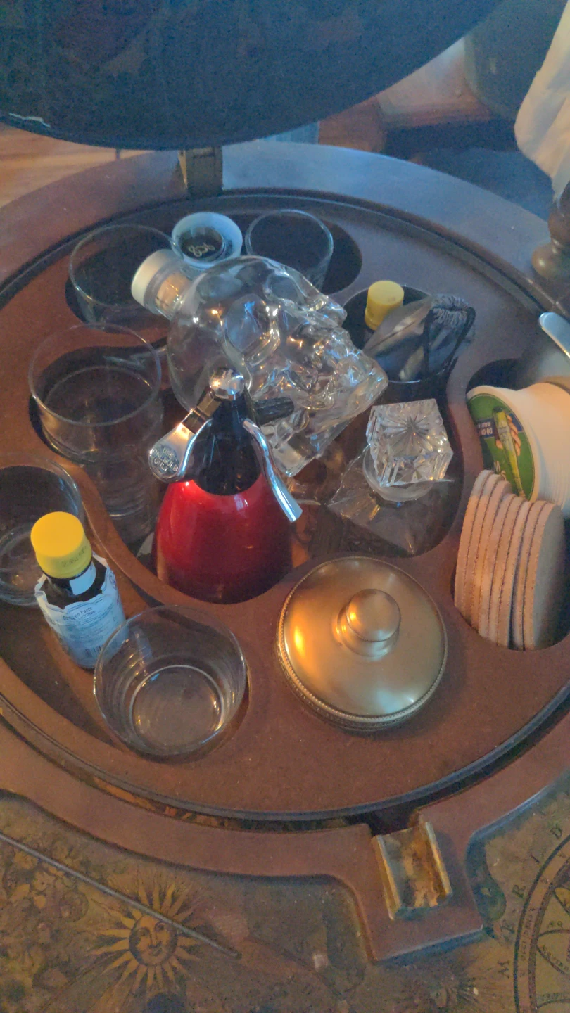 Vintage Globe Bar Cart - photo 2