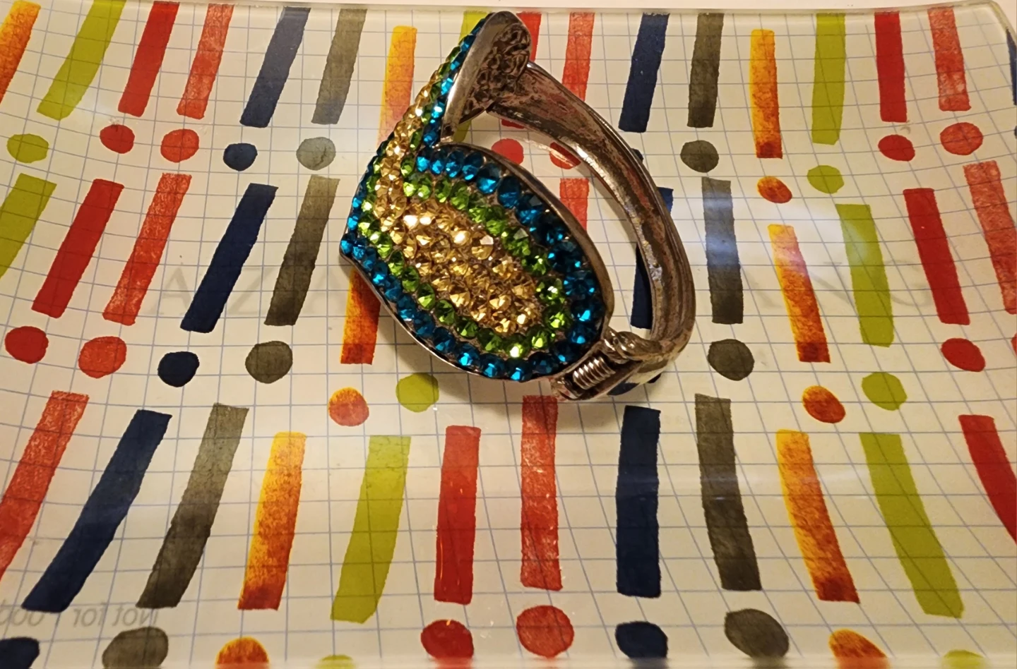 Sparkly V-Shaped Heart Bracelet - photo 3