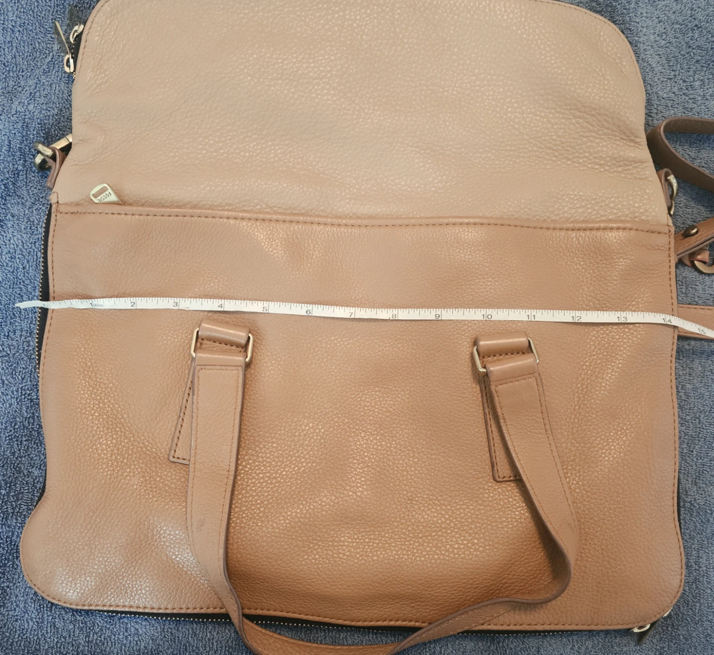Fossil Preston Tan/Camel Expandable Bag - photo 4