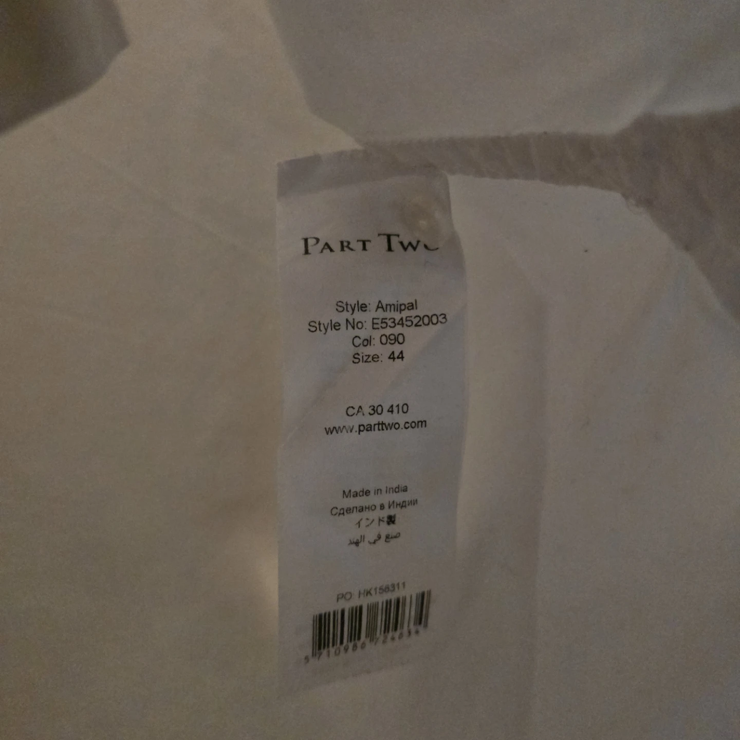 Part Two Amipal Style White Button-Up Shirt - photo 4