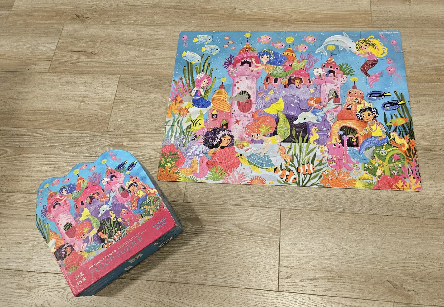 Crocodile Creek Mermaid Palace Floor Puzzle