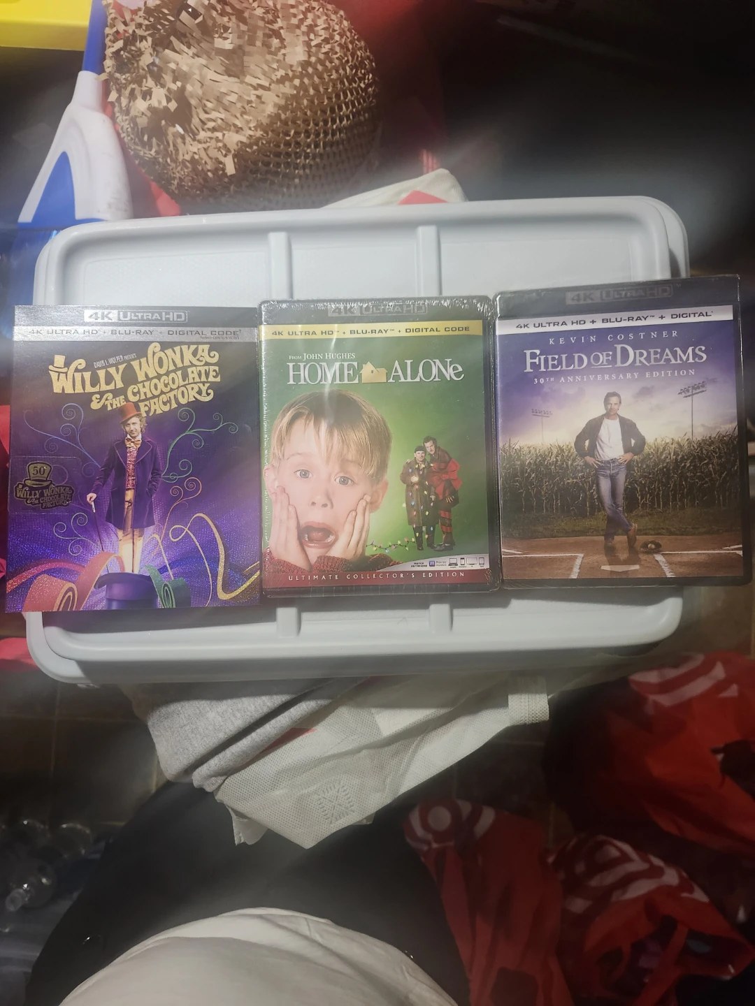 4K UHD Blu-Ray Movies: Willy Wonka, Home Alone, Field of Dreams