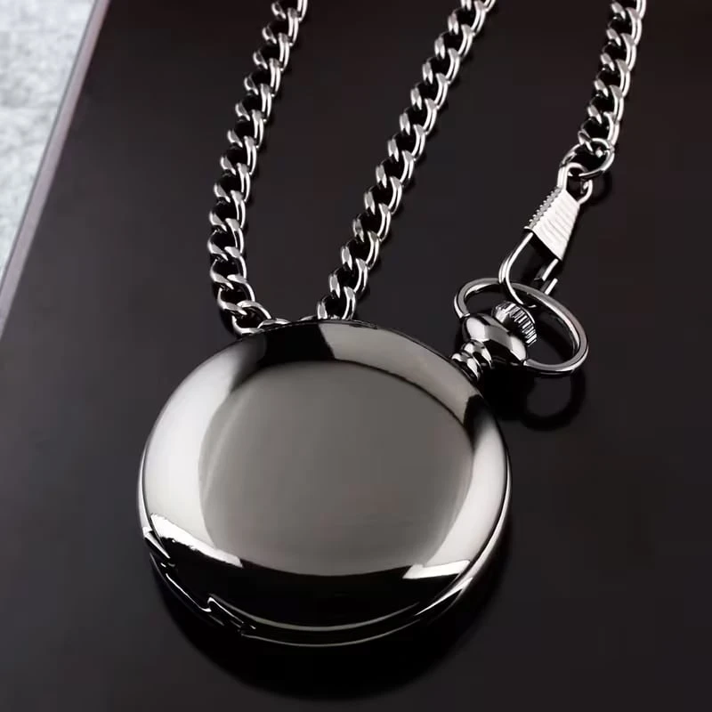 ​"To My Son" Black Pocket Watch with Chain – Sentimental Gift - photo 5