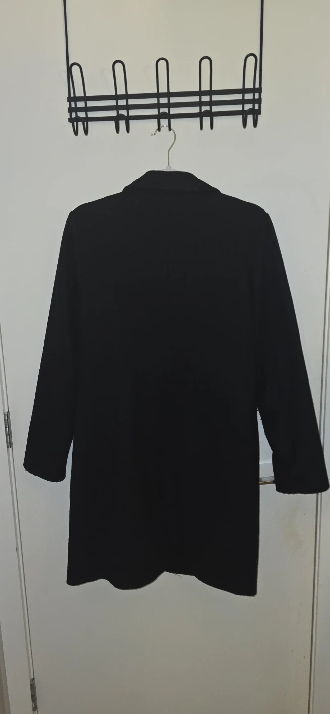 Black Wool-Blend Style Coat - photo 2