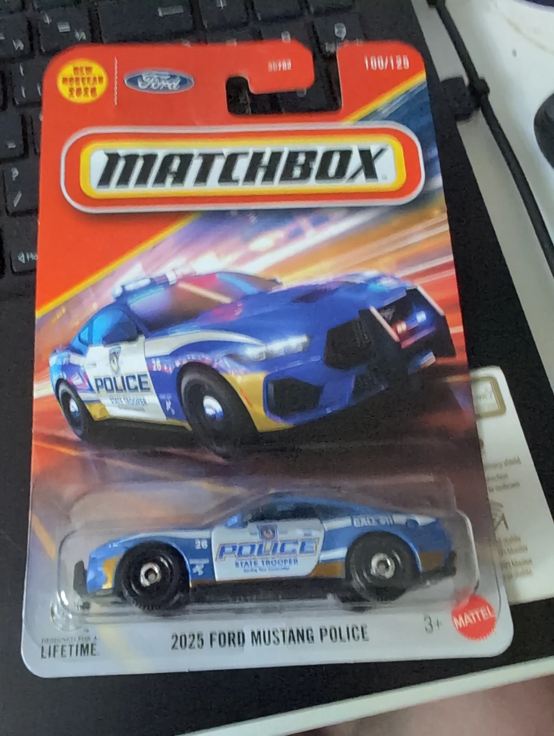 Matchbox 2025 Ford Mustang Police Car Toy