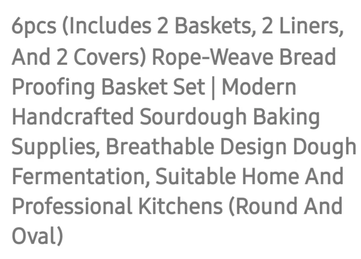 Set of 2 bread proofing baskets