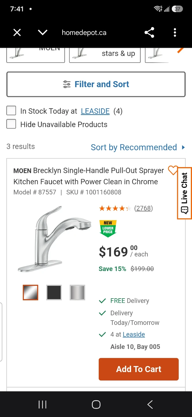 Single-Handle Pull-Out Sprayer Kitchen Faucet