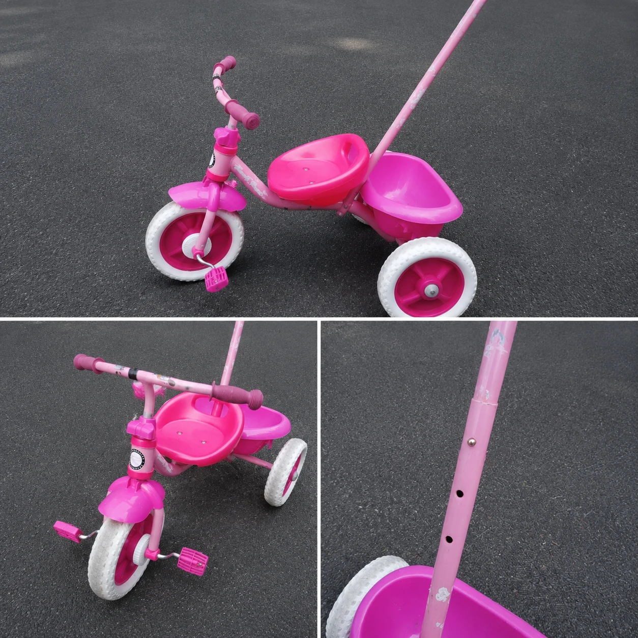 Pink Tricycle with Adjustable Parent Handle - photo 4