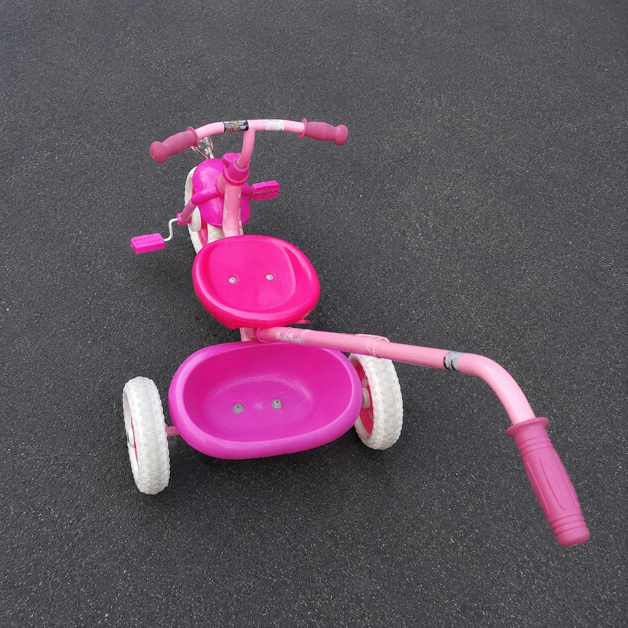 Pink Tricycle with Adjustable Parent Handle - photo 2
