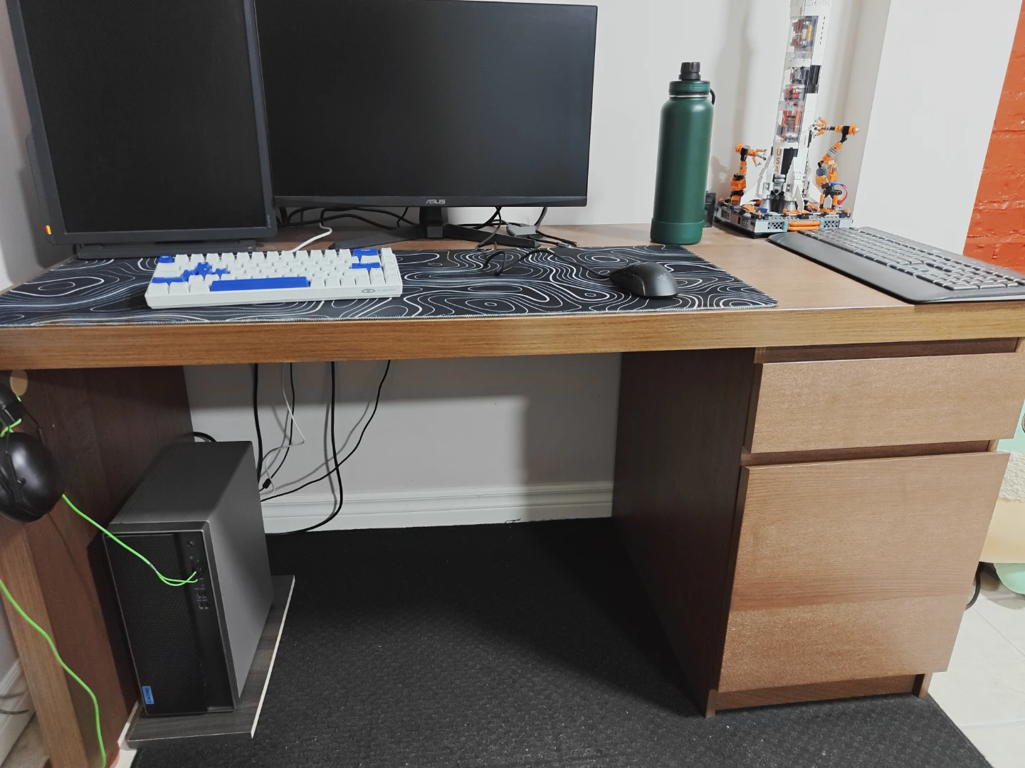 Ikea Desk with Drawers