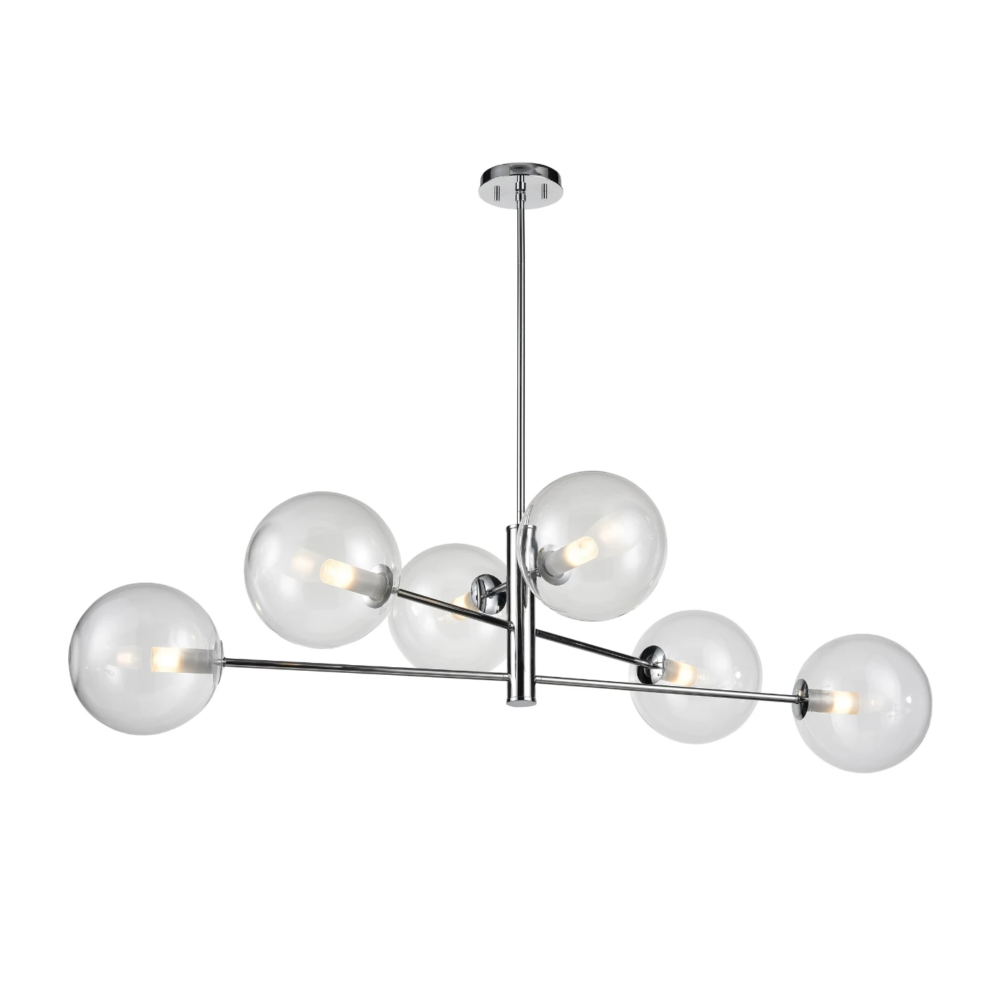 DVI Courcelette Six Light Linear Pendant in Chrome - photo 2