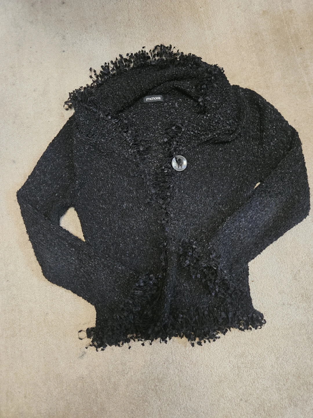 Michaels Black Textured Cardigan