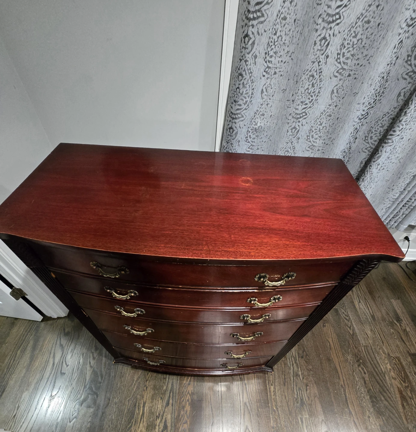 Dixie Dark Wood Dresser with 6 Drawers - photo 4