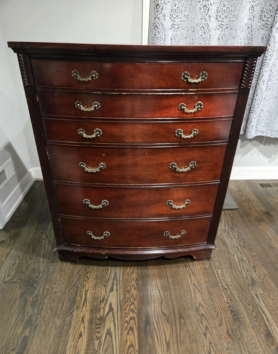 Dixie Dark Wood Dresser with 6 Drawers - photo 5