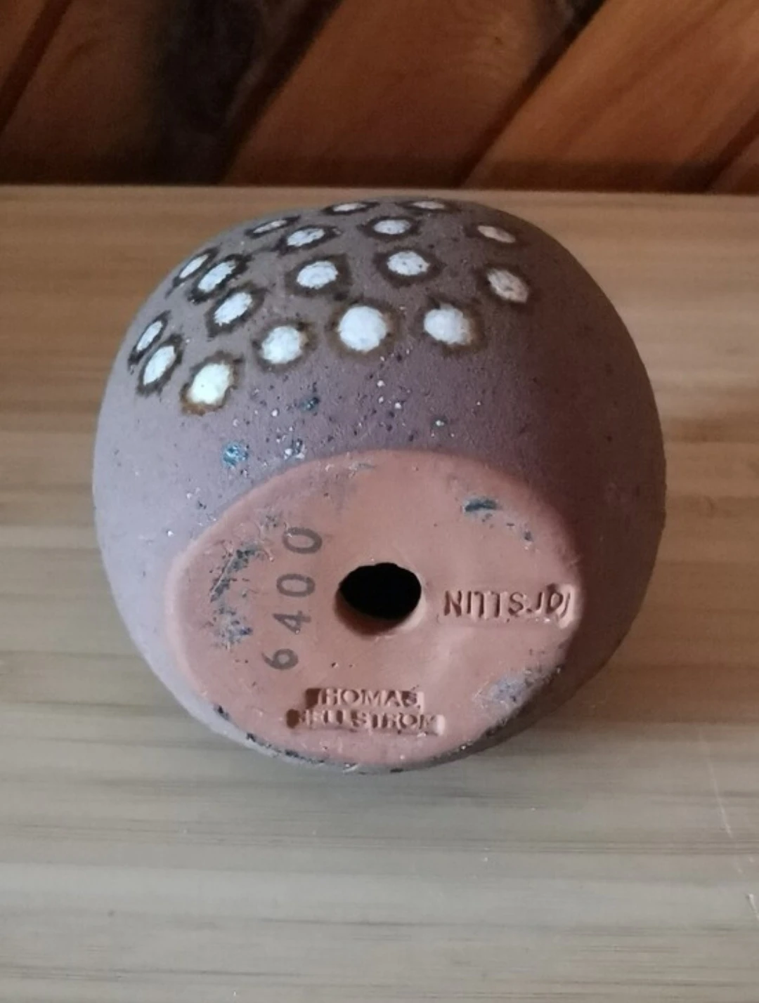 Vintage Thomas Hellström Nittsjö Sweden Owl Pottery Figurine - photo 5