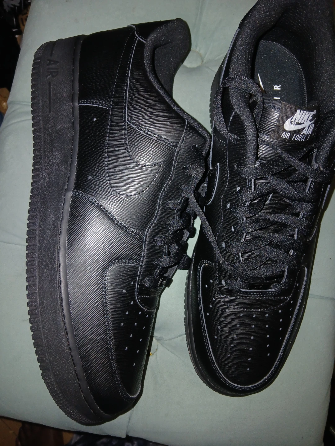 Nike Air Force 1 Black Sneakers - photo 2