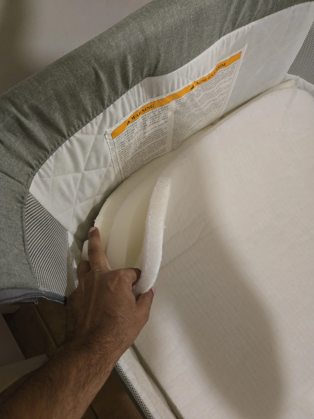 Grey Bassinet with Mattress ⚽ - photo 4