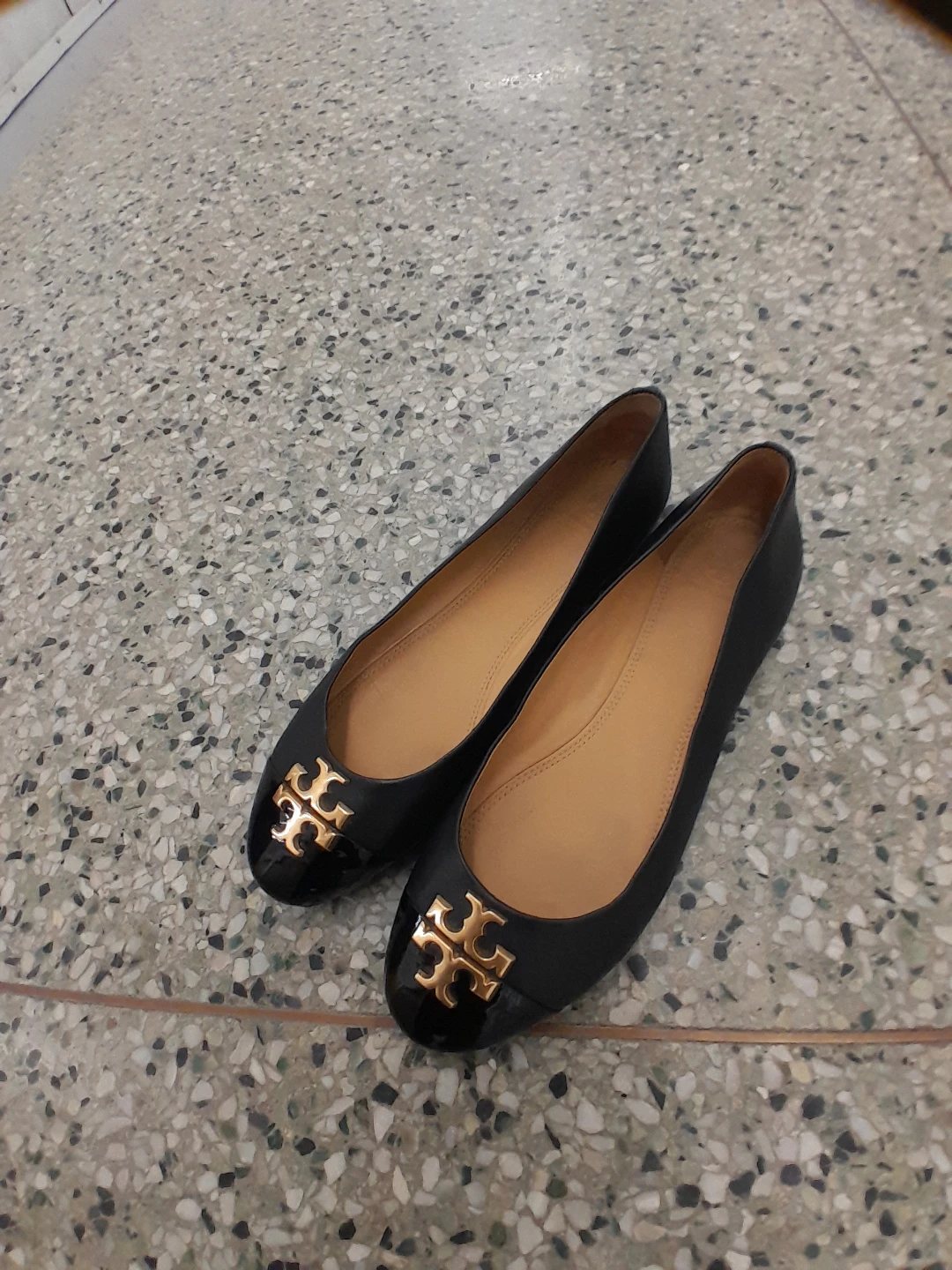 Tory Burch Black Ballet Flats Elegant Women's Size 12 - photo 4