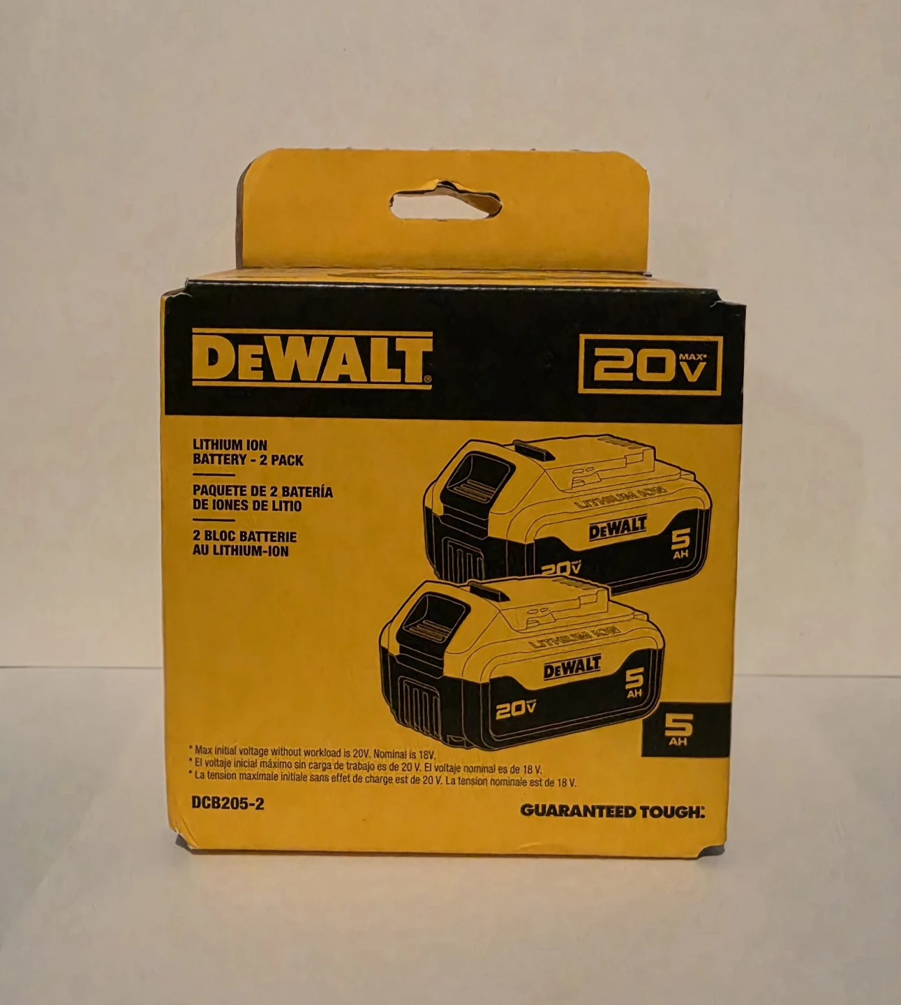 DeWalt 20V MAX Lithium Ion Battery - 2 Pack (5Ah)