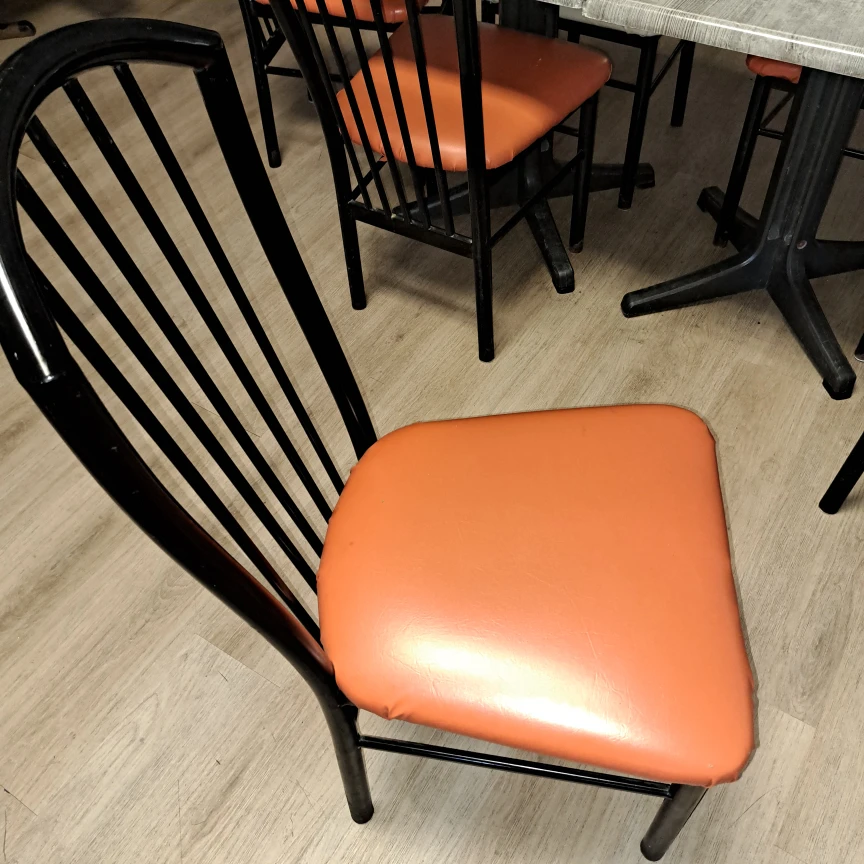 Upholstered Dining Chairs and tables for restaurant