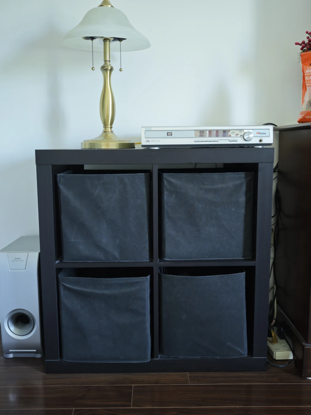 Moving Sale - Black 4-Cube Storage Organizer