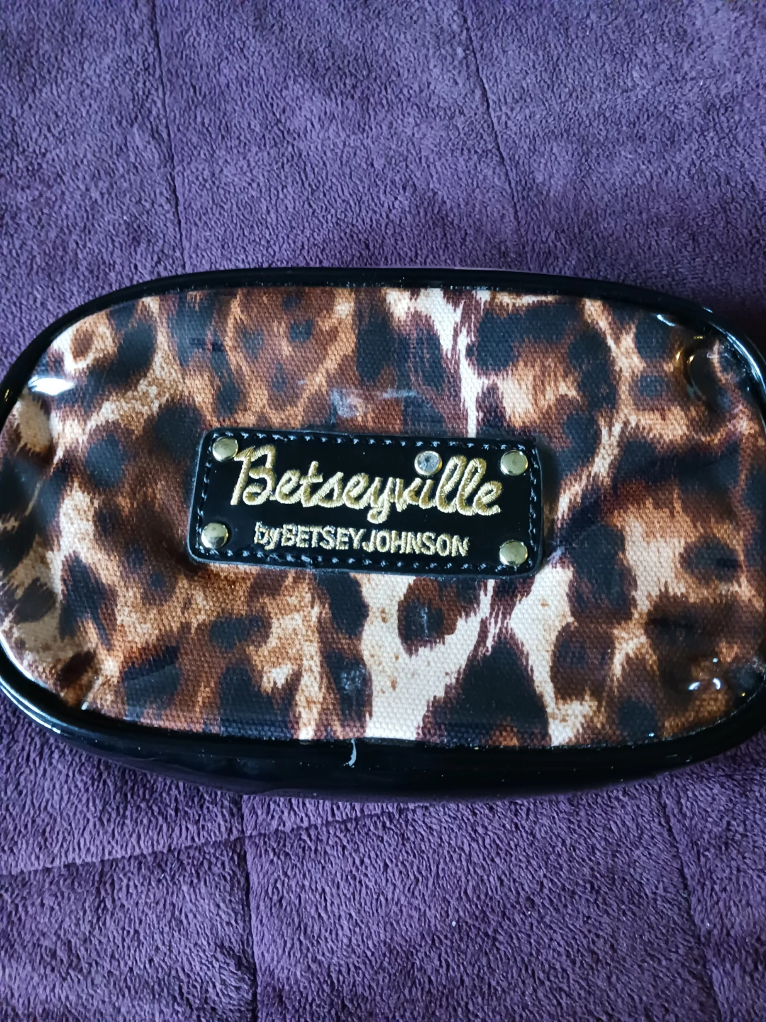 Betseyville by Betsey Johnson Leopard Print Cosmetic Bag