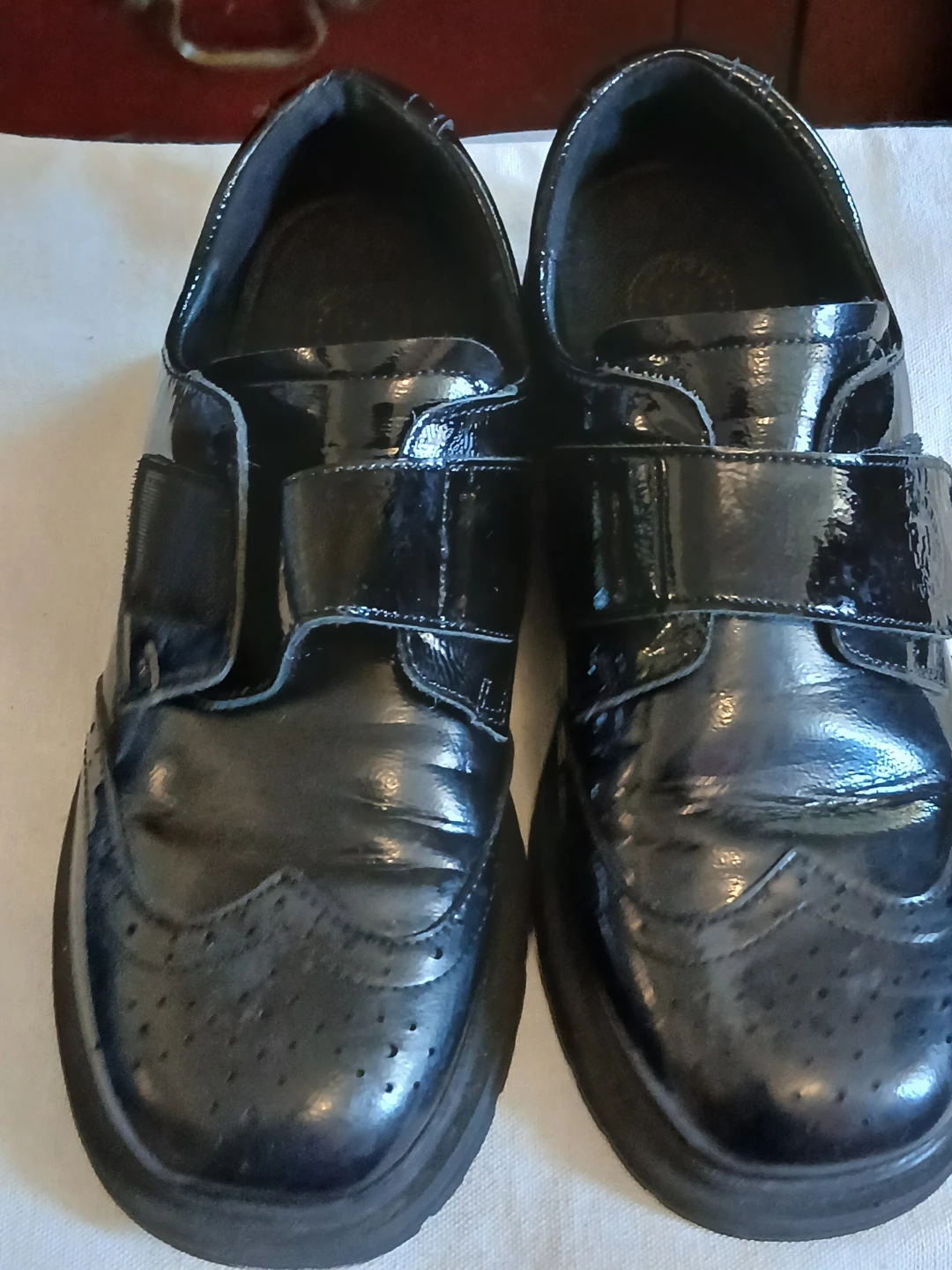 Taranis Black Patent Shoes Size 38