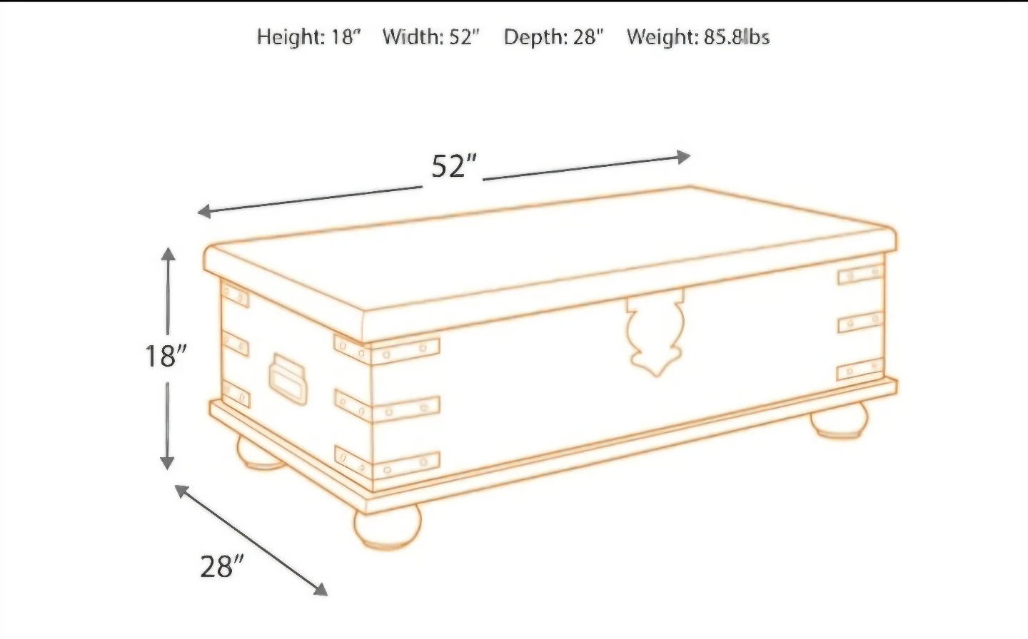 Lift Top Storage Coffee Table - photo 2