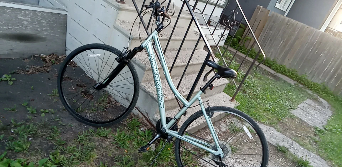 Nakamura Light Blue Hybrid Bike
