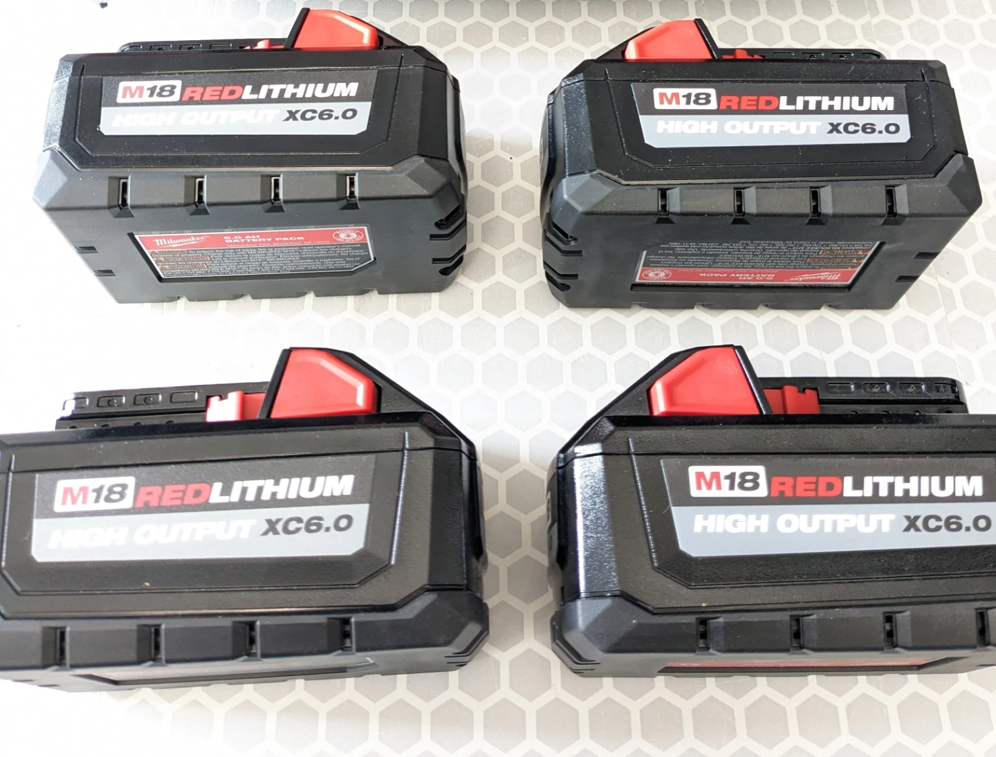 M18 Milwaukee XC 6.0 HIGH OUTPUT Battery 4-Pack ⚽