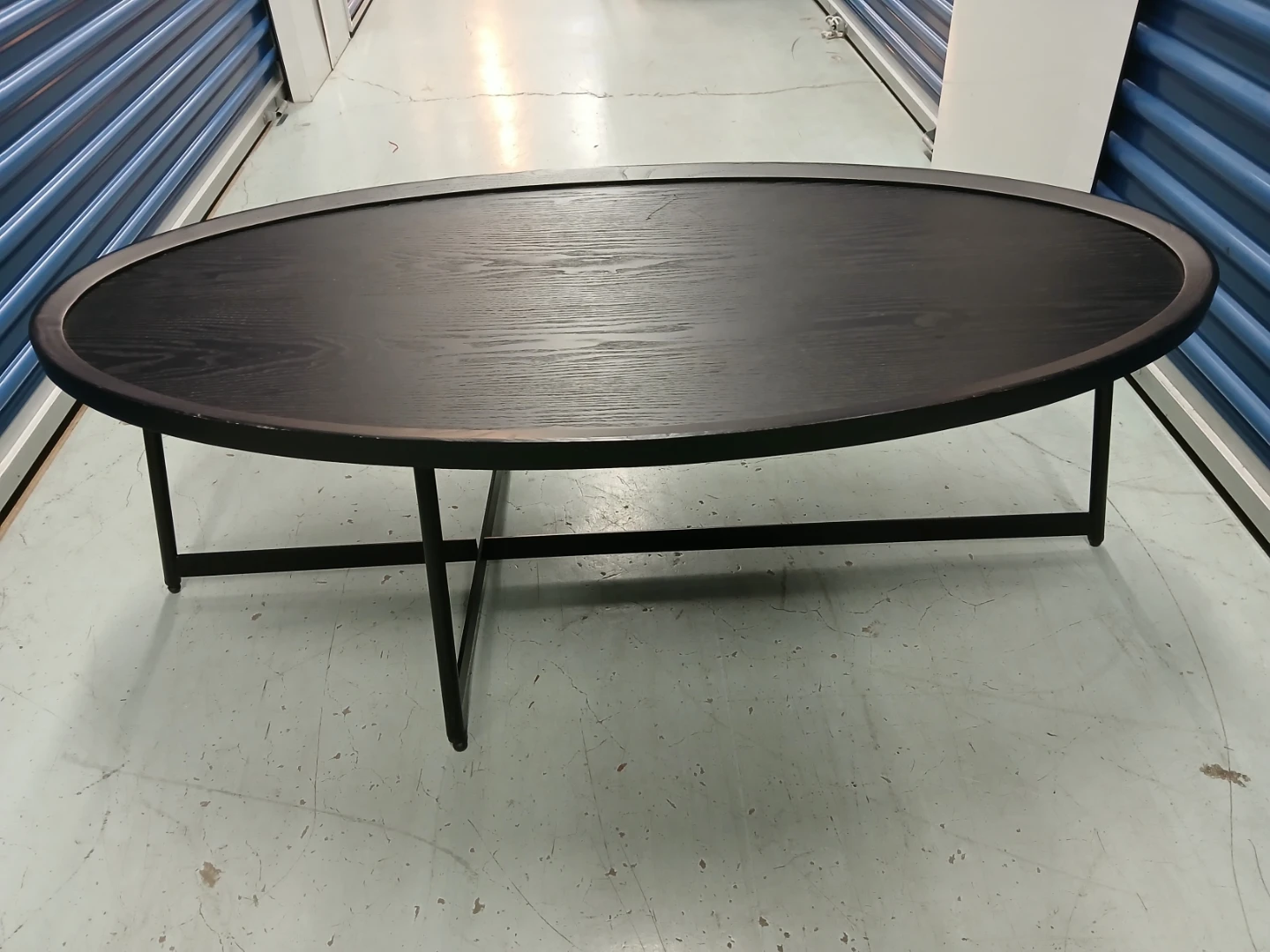 Black Oval Coffee Table - photo 5