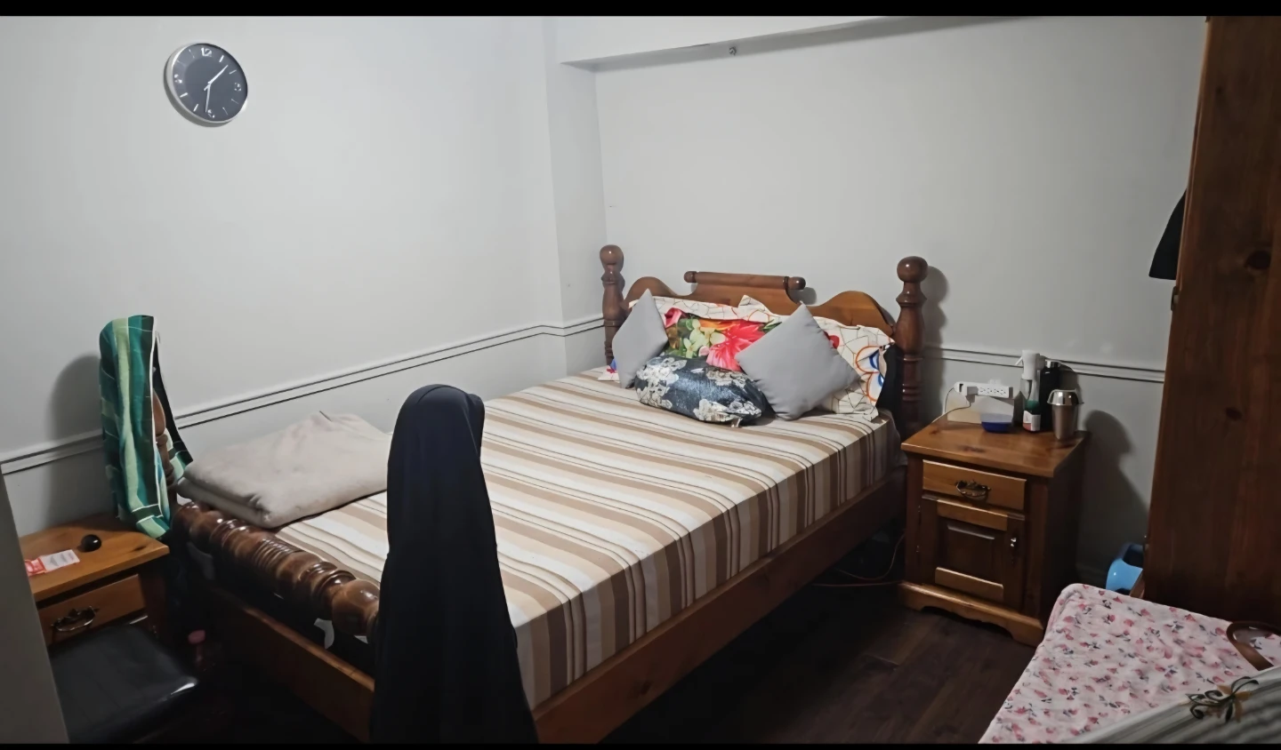 Wooden bed frame