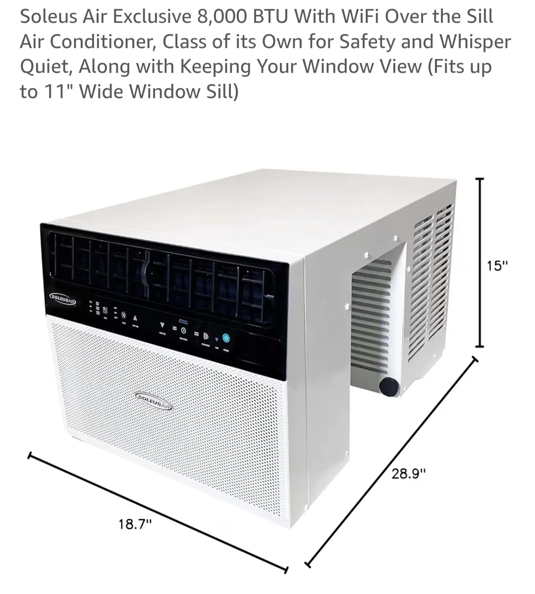 (FREE DELIVERY) Soleus Air Exclusive 8,000 BTU Air Conditioner