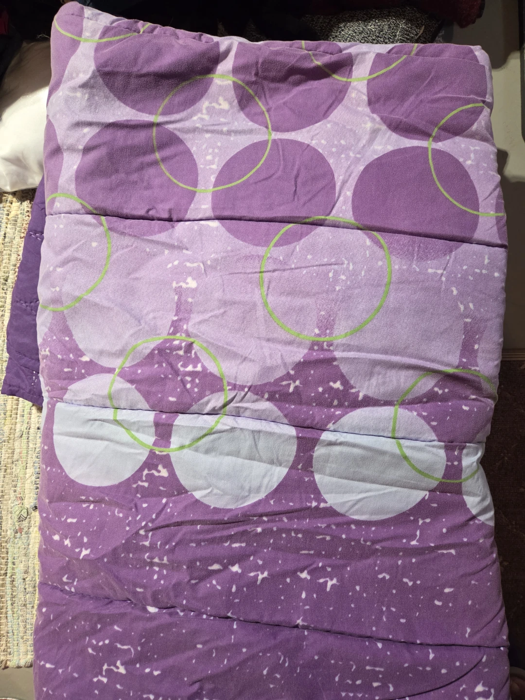 Purple Circles double comforter set