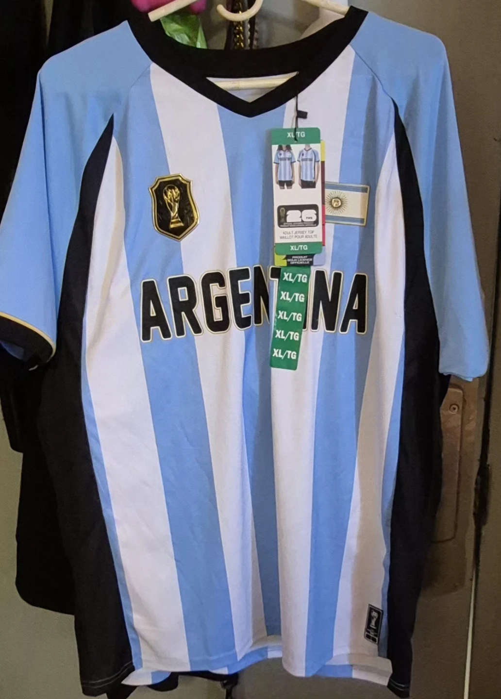 FIFA 2026 WORLD CUP MENS XL ARGENTINA T-SHIRT JERSEY