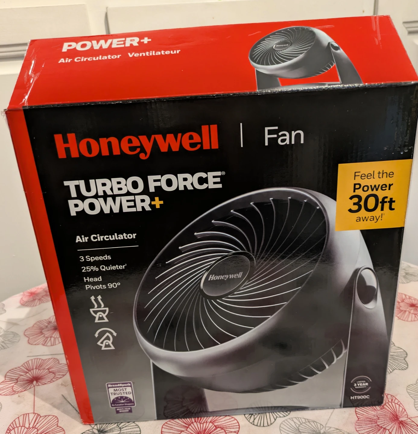 Honeywell black desk fan