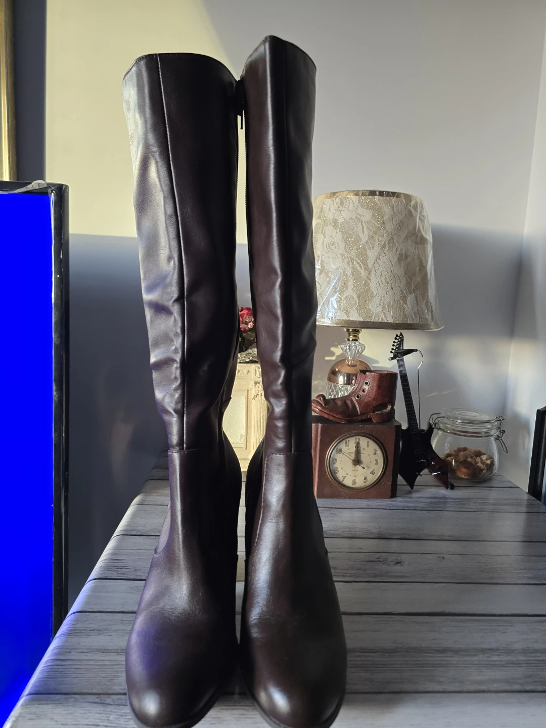 Brown Knee-High Boots