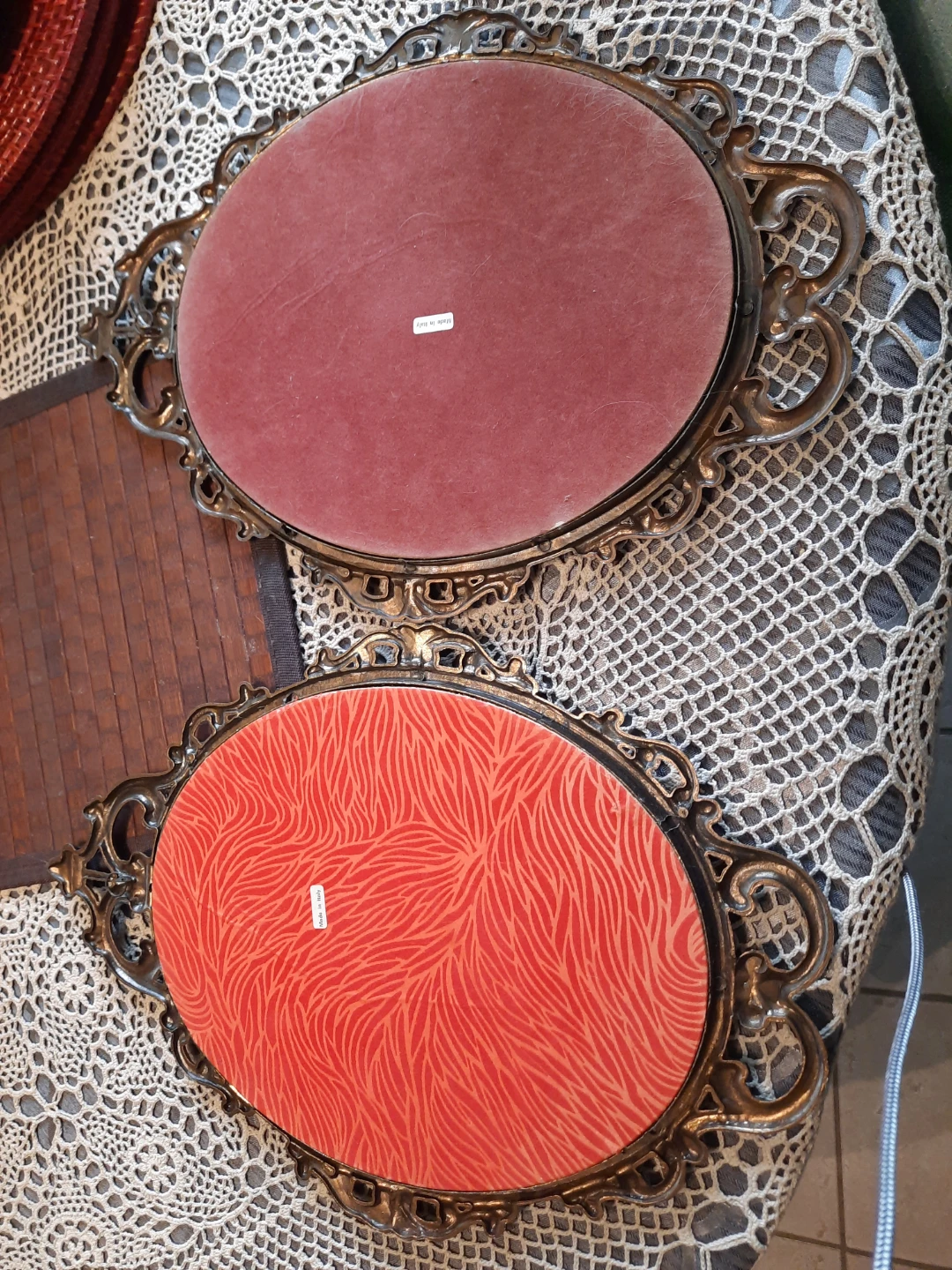 Vintage Oval Framed Art - Pair - photo 3