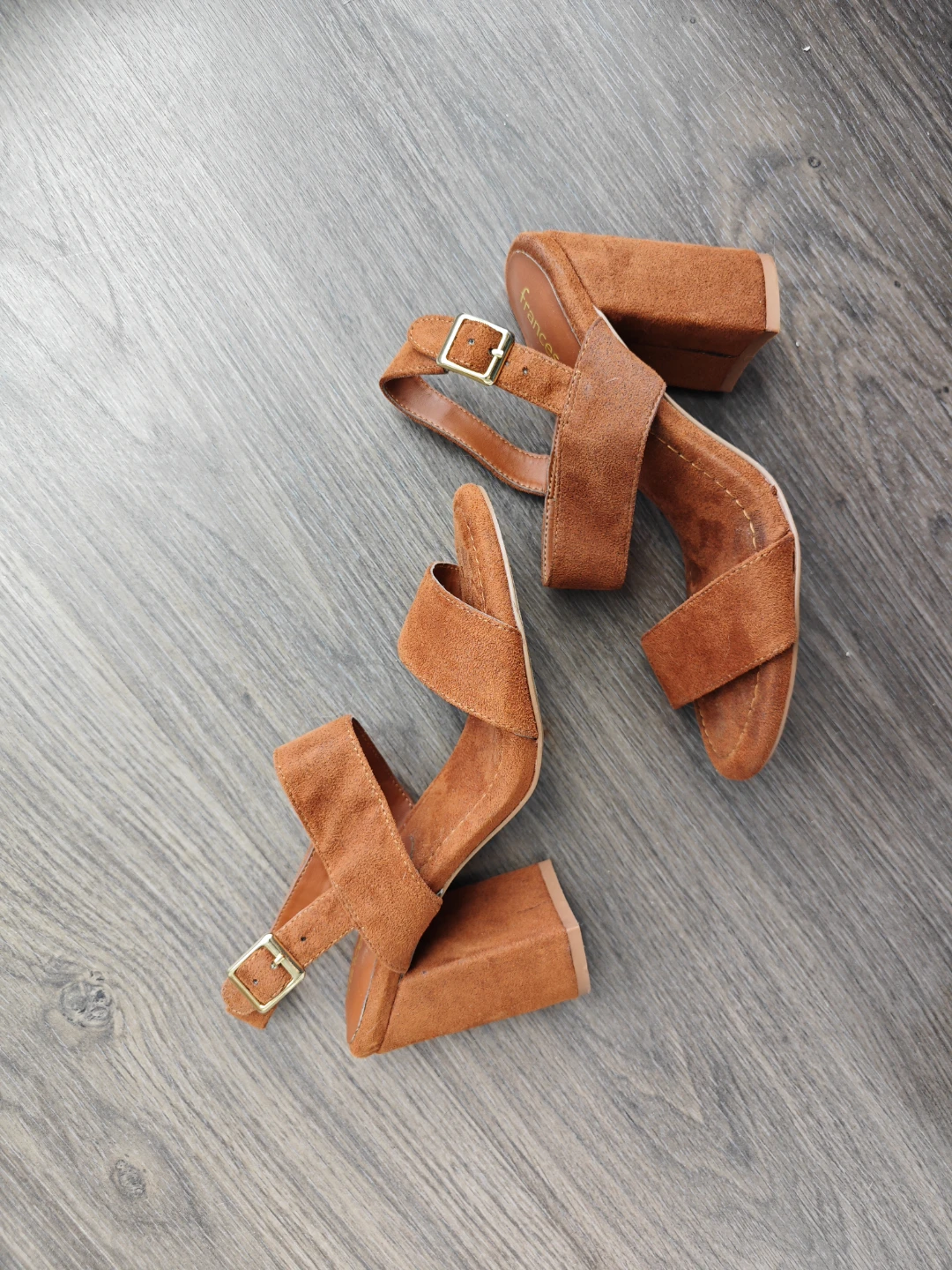Faux Suede Block Heels Size 6.5 - photo 2