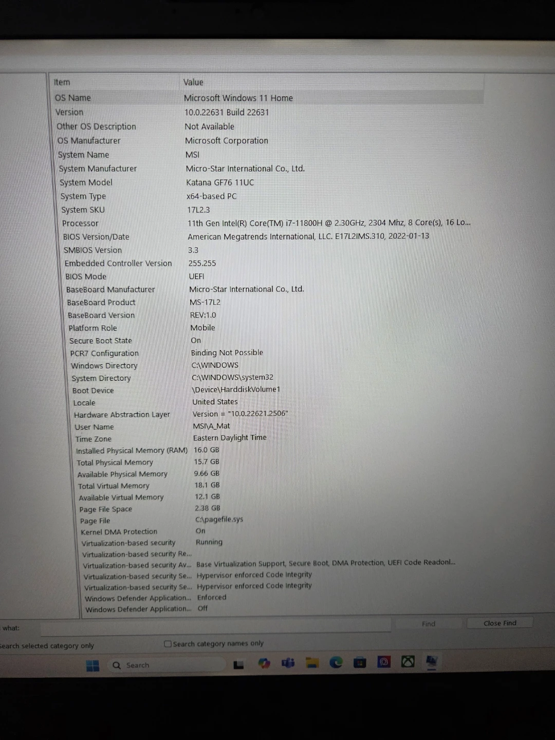 MSI Gaming Laptop - photo 3