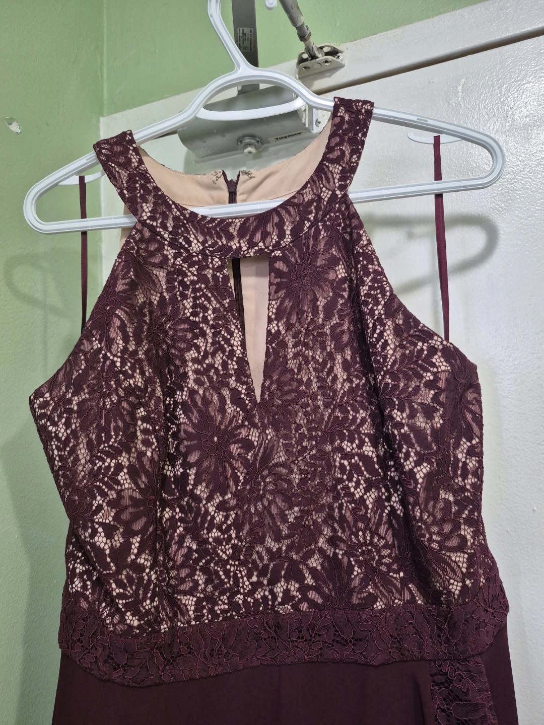 Le Château Lace Dress Burgundy TG/XL - photo 2