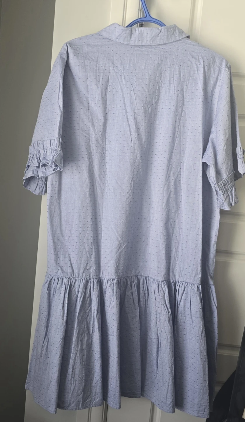 Selected Femme Blue Dotted Shirt Dress - photo 3