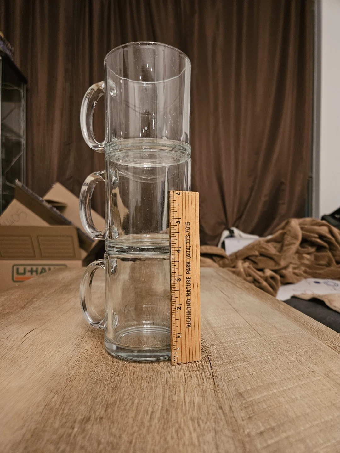 Glass mugs