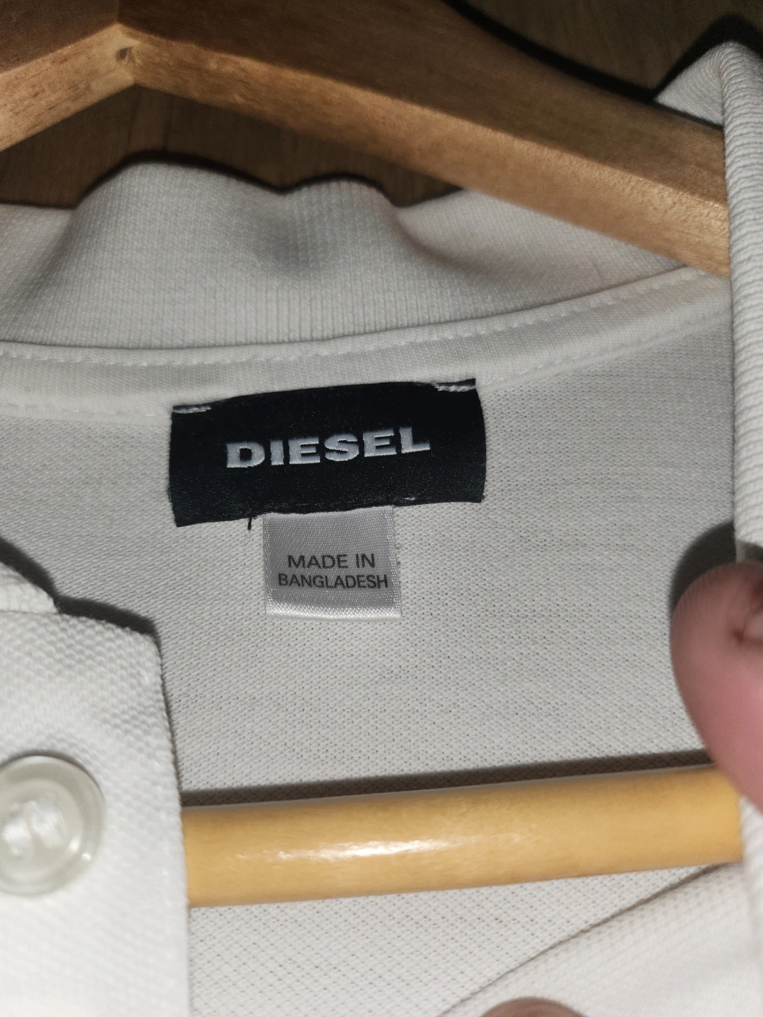 Diesel Men's White Polo Shirt - Size XL - photo 2